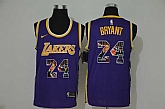 Lakers 24 Kobe Bryant Purple Fashion Swingman Jersey Dzhi,baseball caps,new era cap wholesale,wholesale hats